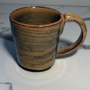 New Handcrafted Rustic Stoneware Mug in Speckled Tan